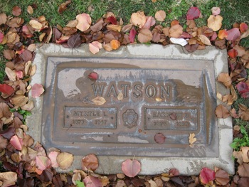 Watson,   Earnest Hill gravesite