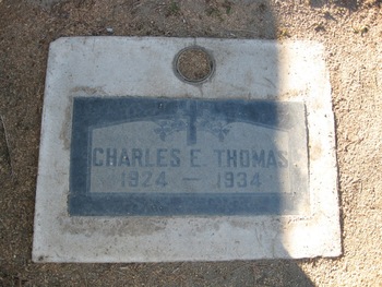 Thomas, Charles gravesite
