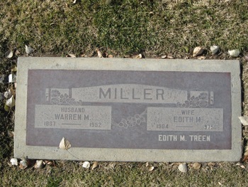 Treen,   Edith M. gravesite