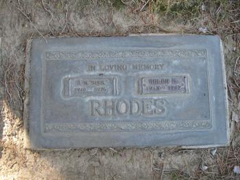 Rhodes,   B M ('Buck') gravesite