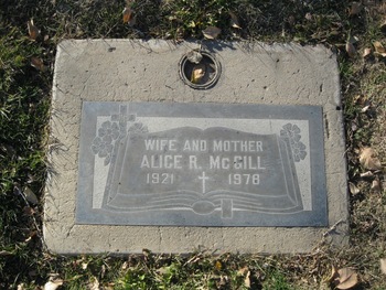 McGill, Alice Marian gravesite