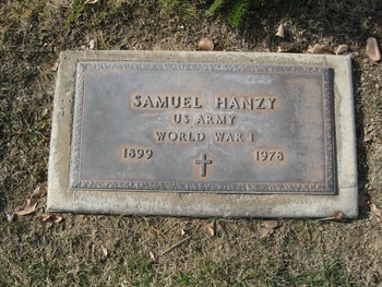Hanzy,   Samuel gravesite