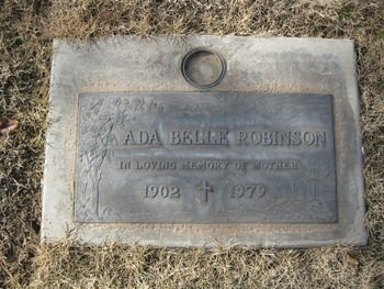 Robinson,   Ada Belle gravesite