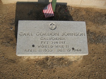 Johnson,   Carl Gordon gravesite