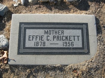 Prickett,   Effie Catherine gravesite