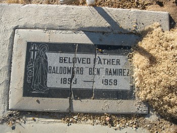 Ramirez,   Baldomero ('Ben') gravesite
