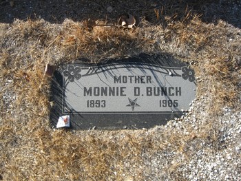 Bunch,   Monnie Denton gravesite