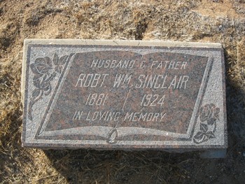 Sinclair,   Robert William gravesite