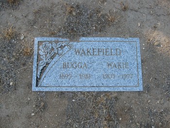 Wakefield,   Hubert Franklin ('Wakie') gravesite