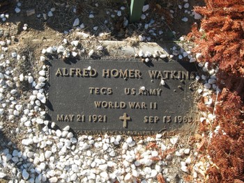 Watkins,   Alfred Homer gravesite