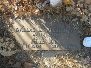 Wilkinson,   Dallas Milton gravesite