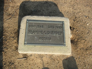Krueger,   Charlotte Hermine gravesite