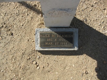 Beamish, Alice Michael gravesite